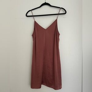 Aritzia Wilfred Free Silk Slip Vivienne Dress